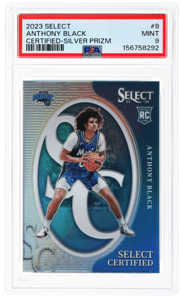 2023 Panini Select Select Certified Silver Anthony Black #8 PSA 9
