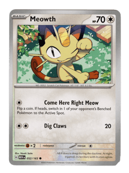 2023 Meowth #52 151