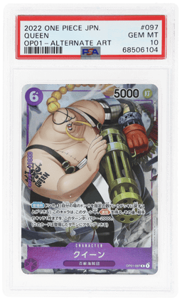 2022 One Piece Romance Dawn Japanese Alternate Art Queen #OP01097 PSA 10