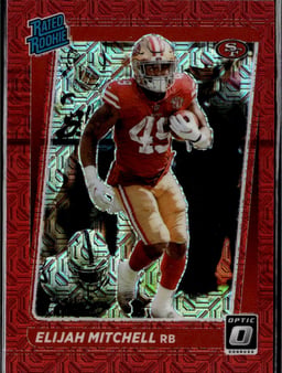 2021 Elijah Mitchell #291 Donruss Optic Rated Rookie Rated Rookie