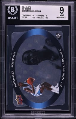 2014 Spx '96 Inserts Die-Cut Michael Jordan #96-26 BGS 9 MINT