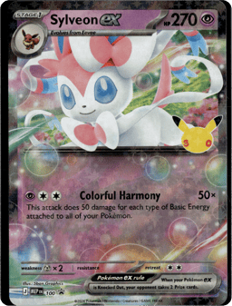 2025 Sylveon ex #100 Mega Evolution Black Star Promos