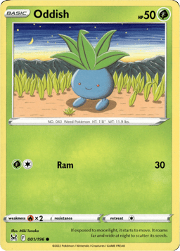 2022 Oddish #1 Lost Origin