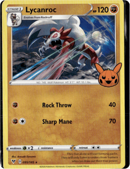 2020 Lycanroc #095/185 Miscellaneous Cards & Products