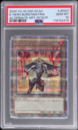 2025 Yu-Gi-Oh! Quarter Century Art Collection Japanese Alternate Art Quarter Century Secret Rare Elemental Hero Burstinatrix #JP027 PSA 10
