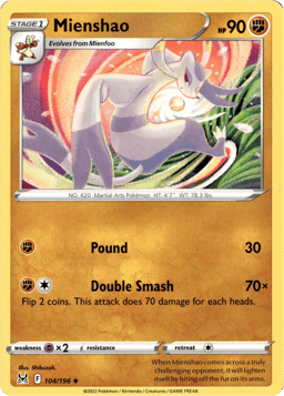 2022 Mienshao #104 Lost Origin