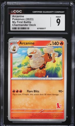 2023 Pokemon SV My First Battle Charmander Deck Arcanine CGC 9 MINT