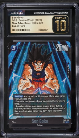 2025 Dragon Ball Super Fusion World New Adventure Son Goku SR #FB05-030 CGC 10 PRISTINE