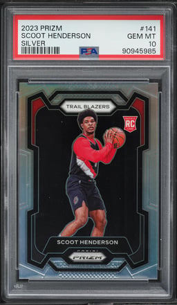 2023 Panini Prizm Silver Scoot Henderson ROOKIE #141 PSA 10 GEM MINT