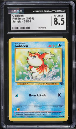 1999 Pokemon Jungle Goldeen #53 CGC 8.5 NM-MT+