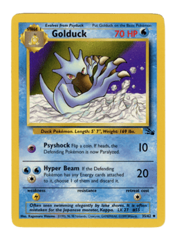 1999 Golduck #35 Fossil Unlimited