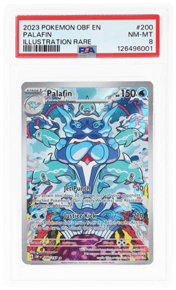 2023 Pokemon Scarlet and Violet Obsidian Flames Illustration Rare Palafin #200 PSA 8