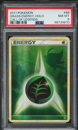 2011 Pokemon Call Of Legends Holo Grass Energy #88 PSA 8 NM-MT