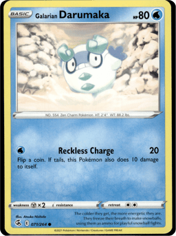 2021 Galarian Darumaka #71 Fusion Strike