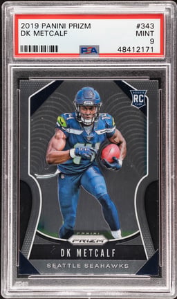 2019 Panini Prizm D.K. Metcalf #343 PSA 9