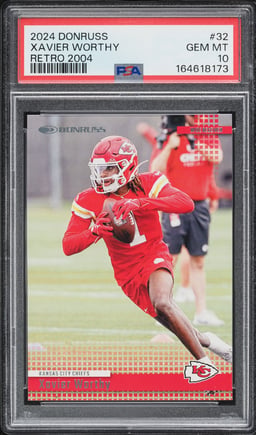 2024 Donruss Retro '04 Xavier Worthy #32 PSA 10 GEM MINT