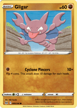 2022 Gligar #95 Lost Origin