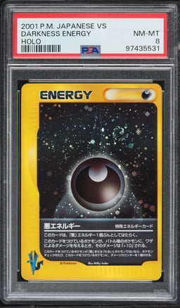 2001 Pokemon Japanese VS Holo Darkness Energy PSA 8 NM-MT