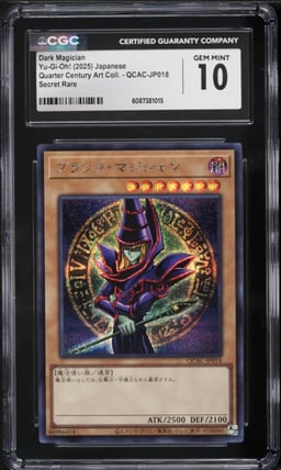 2025 Yu-Gi-Oh! Japanese QCAC Dark Magician #QCAC-JP018 CGC 10 GEM MINT