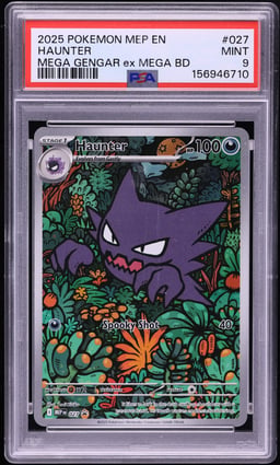 2025 Pokemon Mega Evolution Promo Battle Deck Full Art Haunter #27 PSA 9 MINT