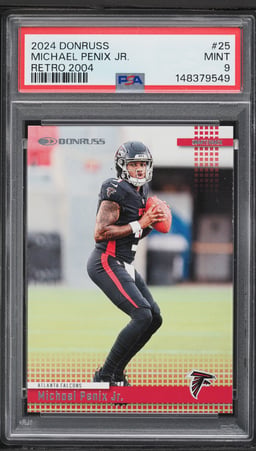 2024 Donruss Retro 2004 Michael Penix Jr. #25 PSA 9 MINT