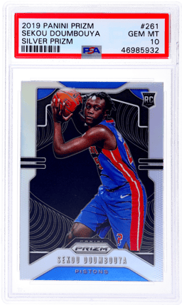 2019 Panini Prizm Silver Prizm Sekou Doumbouya #261 PSA 10