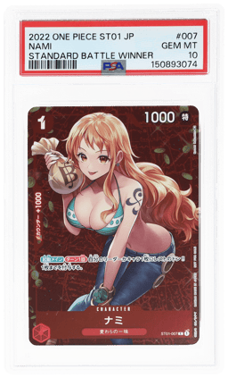 2022 One Piece Japanese Standard Battle Winner Nami #ST01-007 PSA 10
