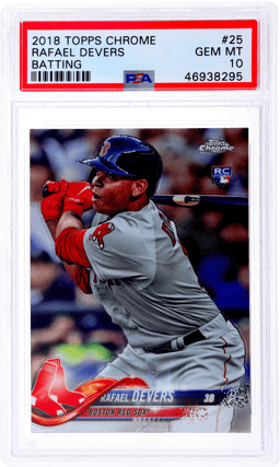 2018 Topps Chrome Rafael Devers #25 PSA 10
