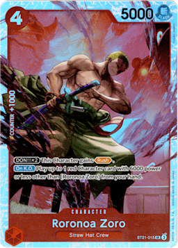 2025 Roronoa Zoro (foil) #15 EX Gear 5