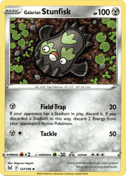 2022 Galarian Stunfisk #127 Lost Origin