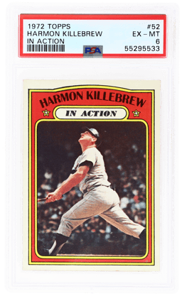 1972 Topps Harmon Killebrew #52 PSA 6