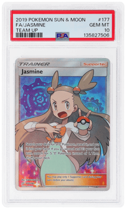 2019 Pokemon Sun and Moon Team Up Jasmine #177 PSA 10