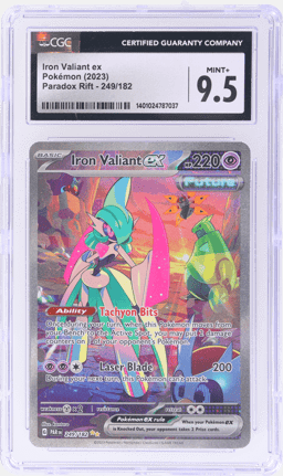 2023 Pokemon Scarlet and Violet Paradox Rift Special Illustration Rare Iron Valiant Ex #249 CGC 9.5
