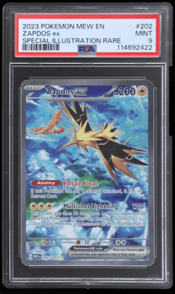 2023 Pokemon Scarlet and Violet 151 Special Illustration Rare Zapdos Ex #202 PSA 9