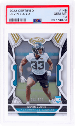 2022 Certified Devin Lloyd #145 69/399 PSA 10