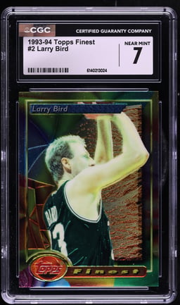 1993 Finest Basketball Larry Bird #2 CGC 7 NRMT