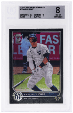2022 Topps Chrome Ben Baller Aaron Judge #99 BGS 8