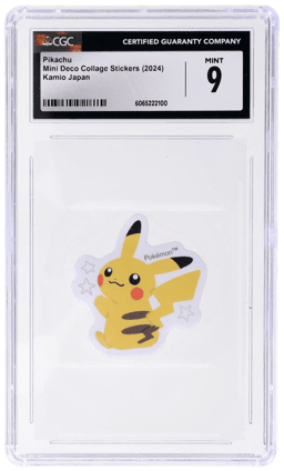 2024 Pokemon Mini Deco Sticker Japanese Pikachu # CGC 9