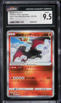 2023 Pokemon Japanese Scarlet & Violet Black Flame Radiant Charizard #1 CGC 9.5 MINT+