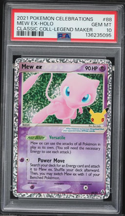 2021 Pokemon EX Legend Maker Holo Mew ex #88 PSA 10 GEM MINT