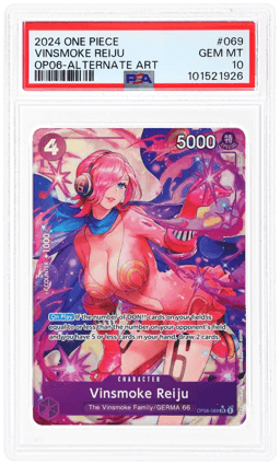 2024 One Piece Wings of the Captain Alternate Art Vinsmoke Reiju #OP06069 PSA 10
