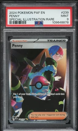2024 Pokemon Scarlet & Violet Paldean Fates SIR Penny #239 PSA 9 MINT