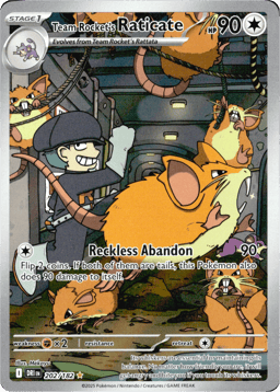 2025 Team Rocket's Raticate #202 Destined Rivals