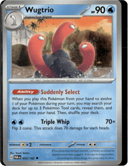 2023 Wugtrio #53 Paradox Rift