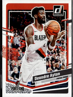 2023 Deandre Ayton #72 Donruss Press Proof Silver