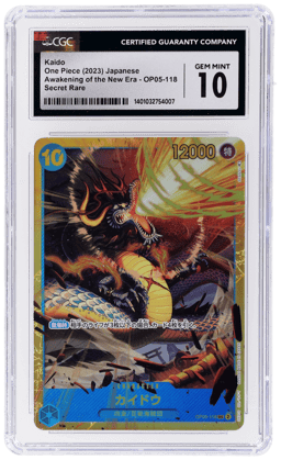 2023 One Piece Awakening of the New Era Japanese Secret Rare Alternate Art Kaido #OP05118 CGC 10