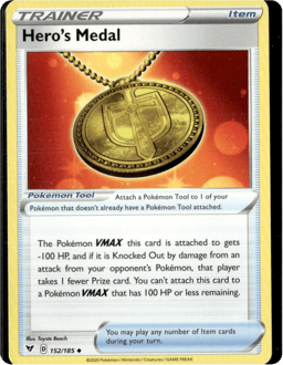 2020 Hero's Medal #152 Vivid Voltage