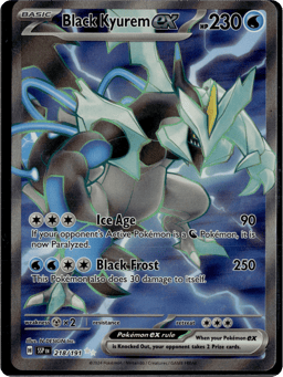 2024 Black Kyurem ex #218 Surging Sparks