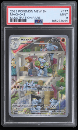 2023 Pokemon Scarlet and Violet 151 Illustration Rare Machoke #177 PSA 9