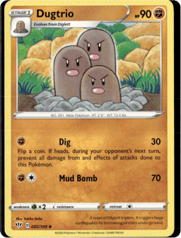 2020 Dugtrio #85 Darkness Ablaze